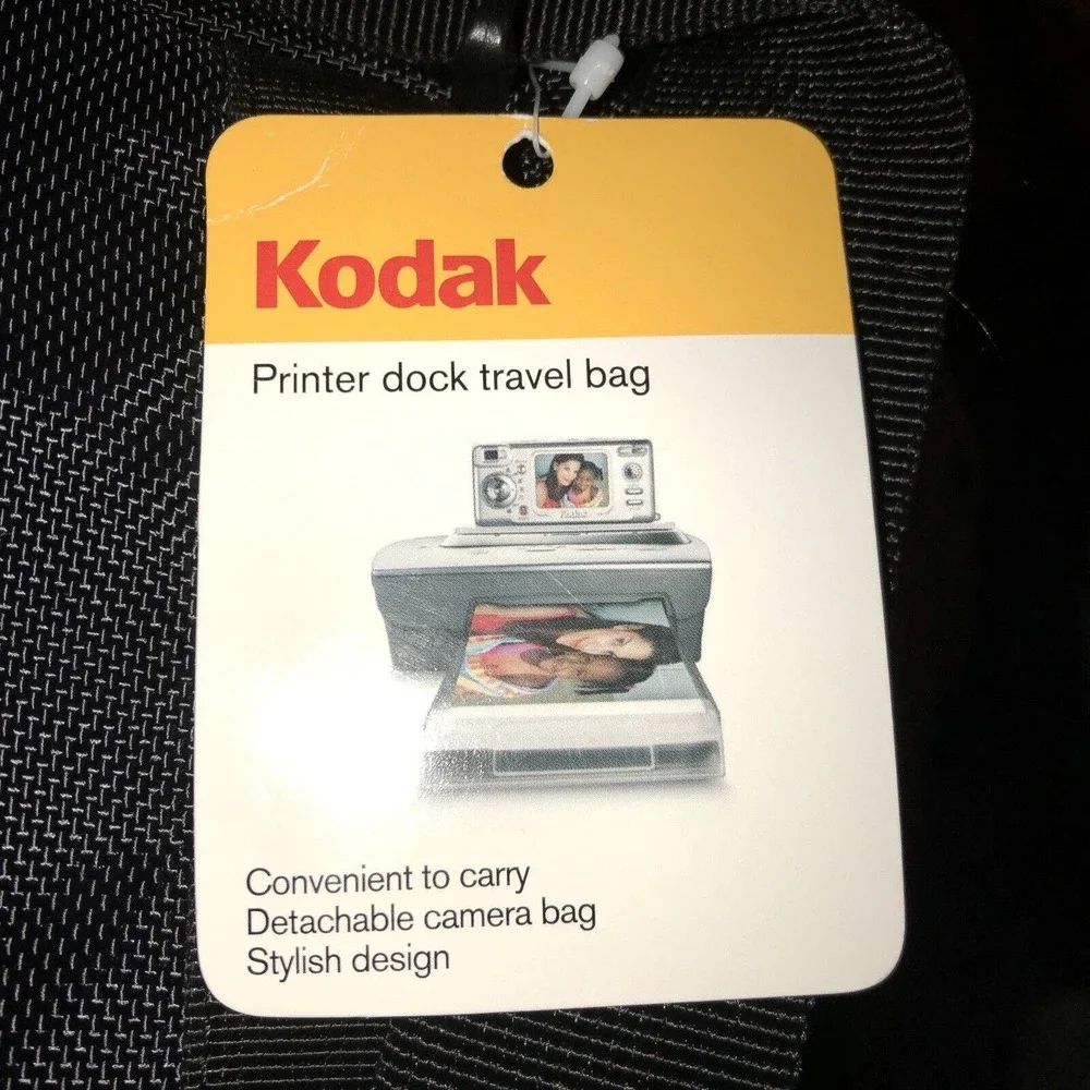 Kodak Travel Bag Printer Dock Padded Detachable Camera Bag & Strap